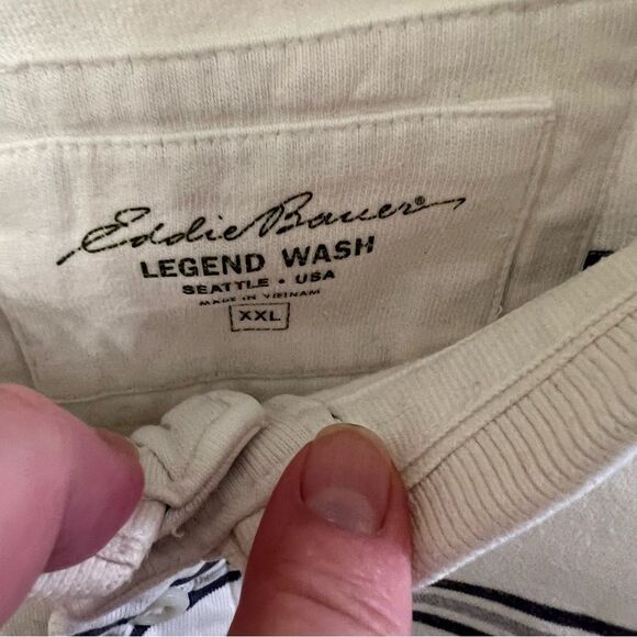 Eddie Bauer Short Sleeve Knit Casual Shirt Size XXL - Picture 4 of 4